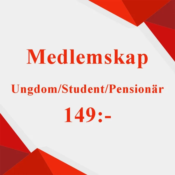 Medlemskap Ungdom/Student/Pensionär 2025